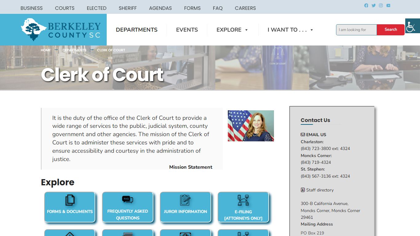 Clerk of Court – Berkeley County Website